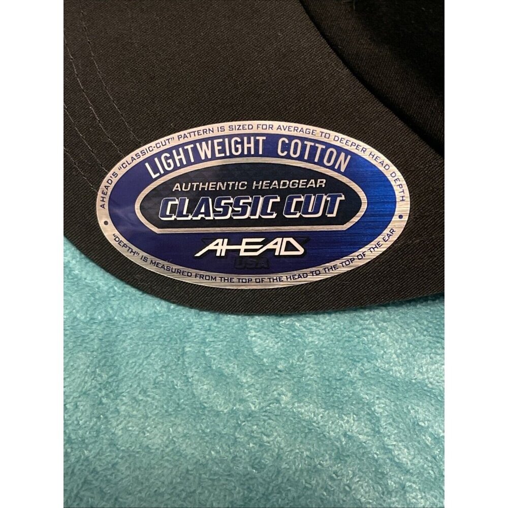 NWT Corales PGA Tour Black Cap By AHEAD - White & Gold Logo / R,W,&B PGA PATCH - Picture 3 of 16